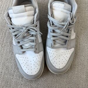 Nike Light Gray and White Athletic Shoes